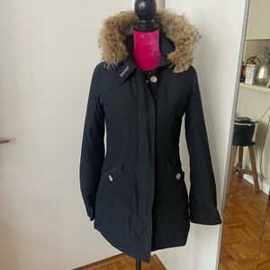Woolrich Navy down winter jacket XS